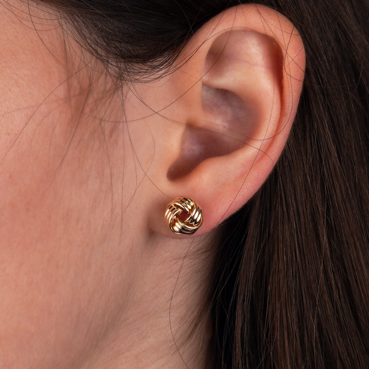 Kolczyki złote supełki biżuteria damska