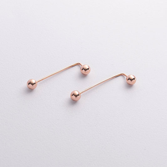 Kolczyki przekładane z kulkami 983