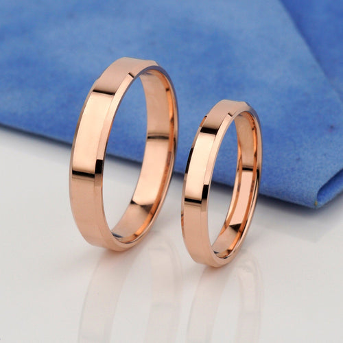 Klasyczne obrączki ślubne z fazowaniem