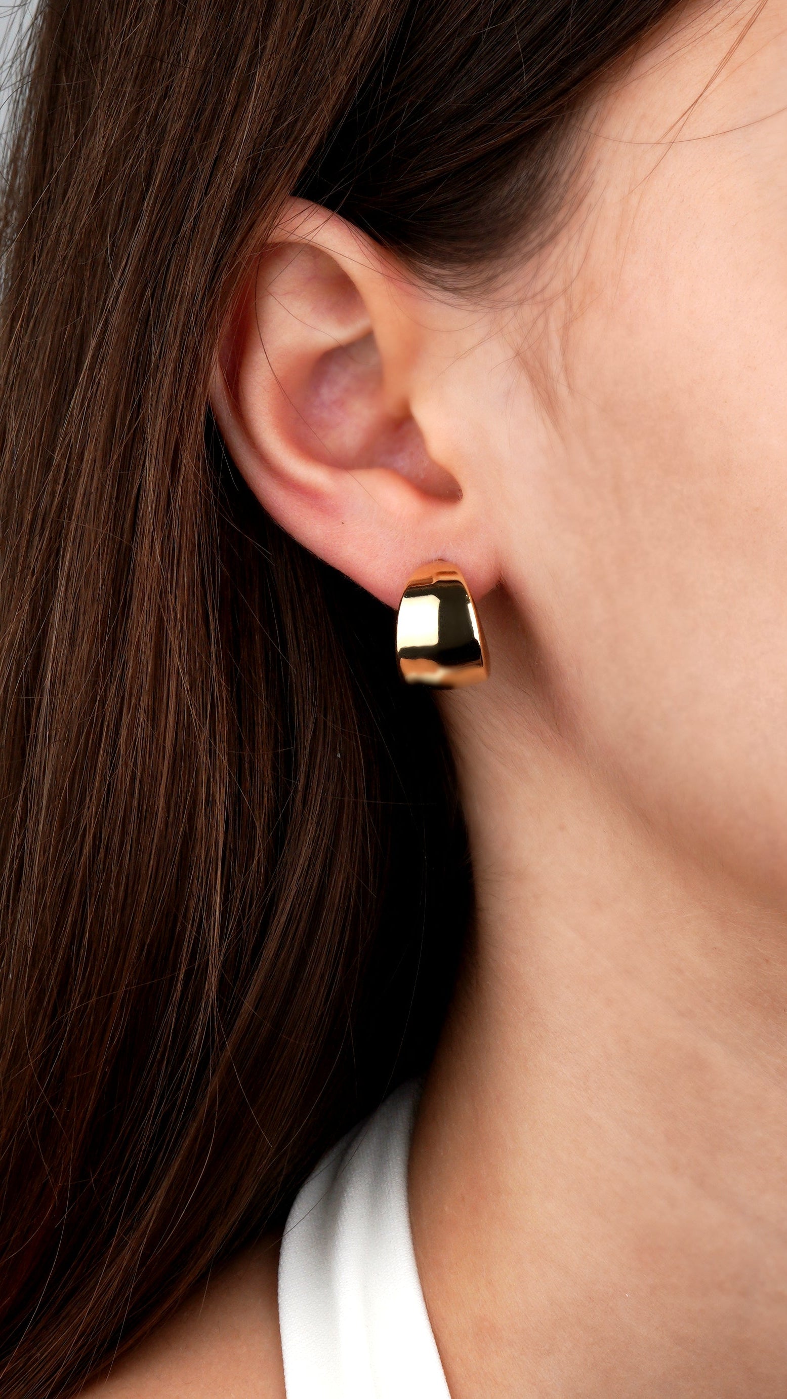 Kolczyki półksiężyce złote