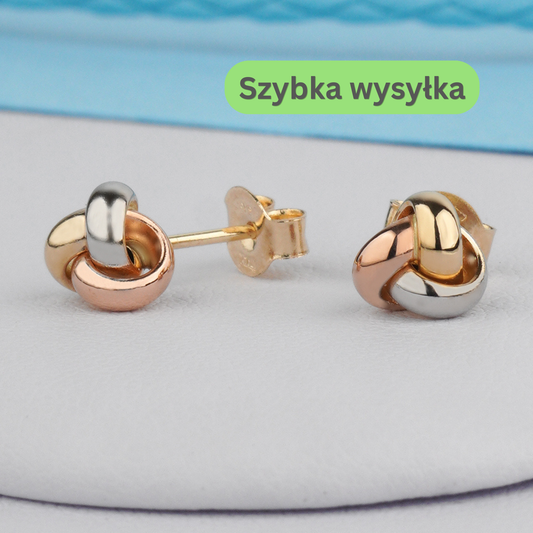 Kolczyki zlote eleganckie