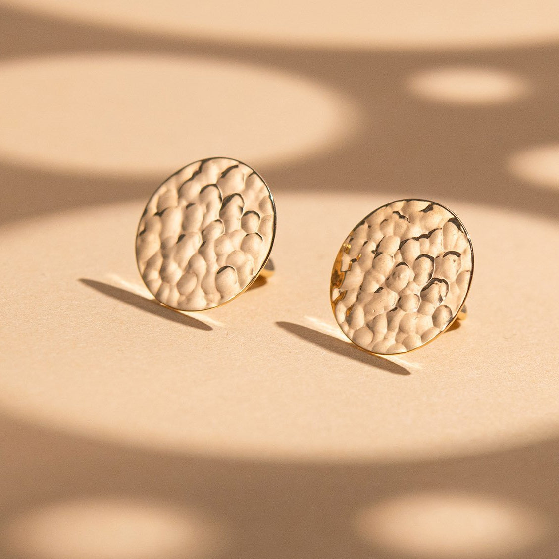 Kolczyki okrągłe złote