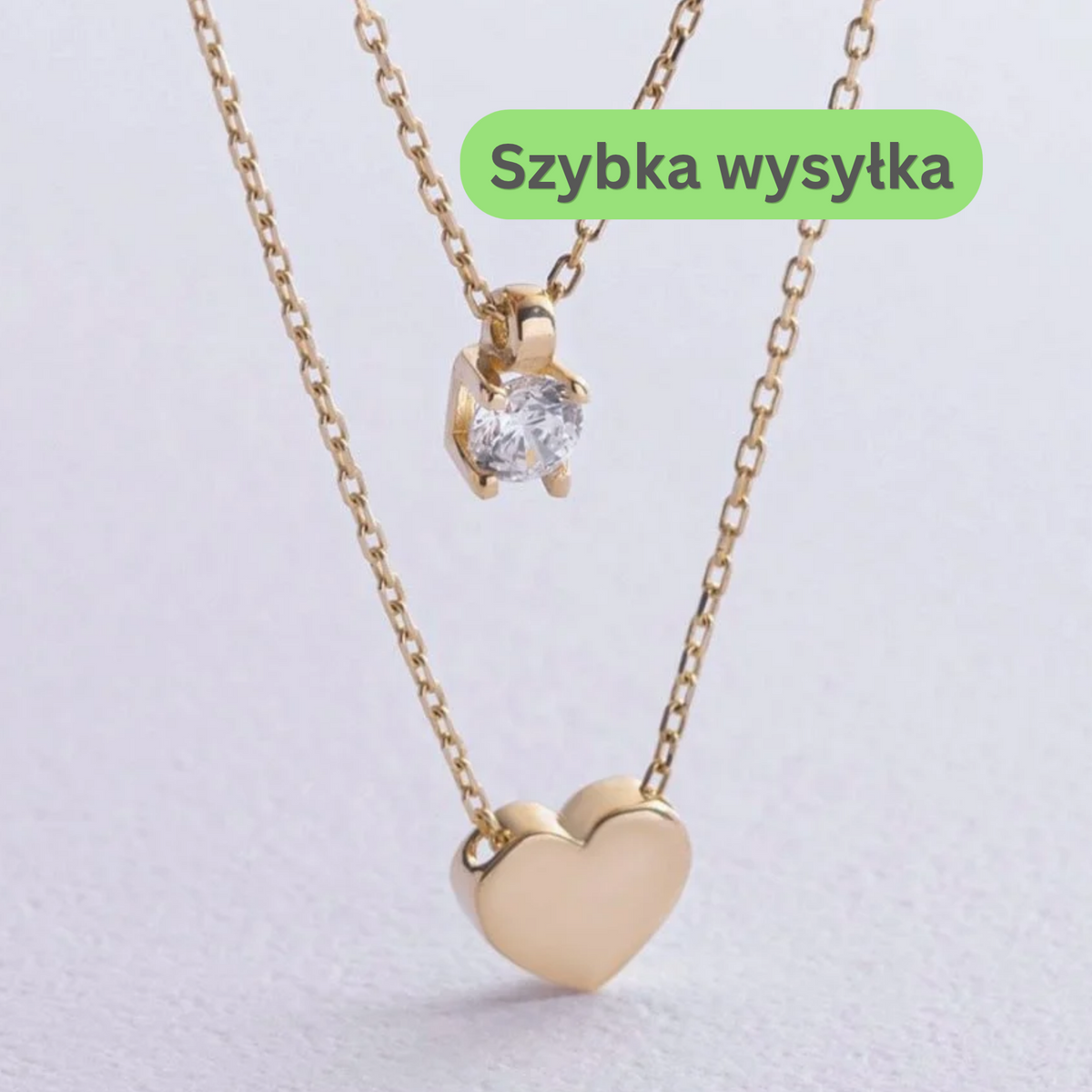 Naszyjnik z sercem i cyrkonią 585. Złoty naszyjnik z sercem i cyrkonią 585. Podwójny naszyjnik z cyrkonią, złoto 585. Elegancki złoty naszyjnik 585. Delikatny podwójny naszyjnik 585. Naszyjnik damski ze złota 585. Naszyjnik z cyrkonią ze złota 585. Złoty naszyjnik z motywem serca 585. Podwójny naszyjnik damski z serduszkiem 585. Naszyjnik z sercem ze złota próby 585. Delikatny złoty naszyjnik z cyrkonią 585. Elegancki naszyjnik z serduszkiem 585. Złoty naszyjnik z dwoma łańcuszkami 585.
