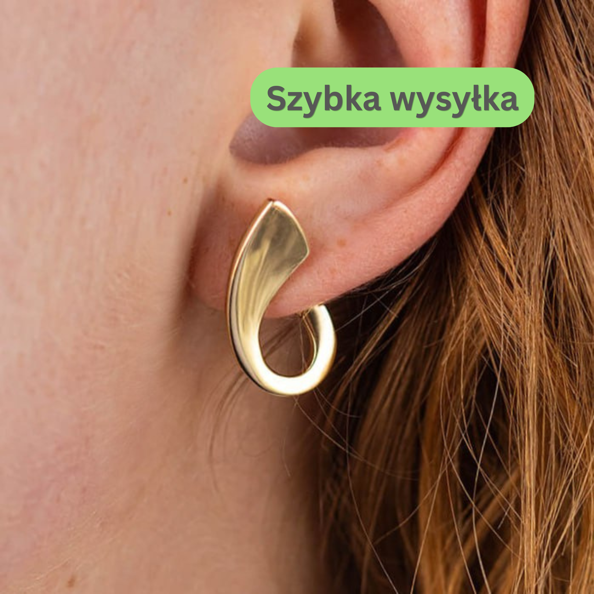 złote kolczyki, minimalistyczne kolczyki, eleganckie kolczyki damskie, geometryczne kolczyki, biżuteria damska, nowoczesne kolczyki, kolczyki na prezent.