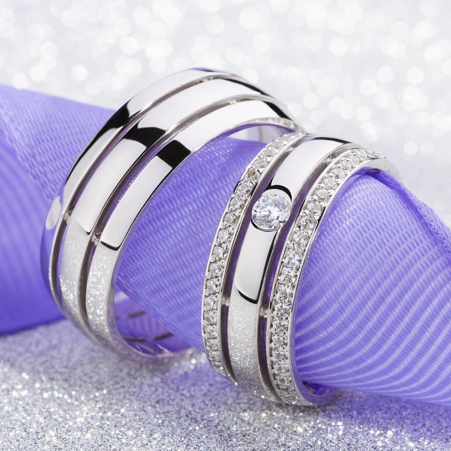 Szerokie obrączki ślubne. Obrączki ślubne białe złoto. Obrączki ślubne z diamentami. 14k obrączki ślubne. Damska obrączka ślubna. Męska obrączka ślubna.